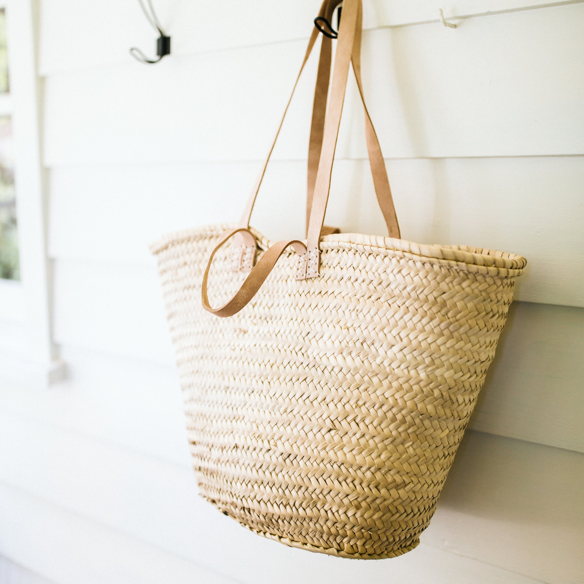 French Straw Market Basket Tote Bags